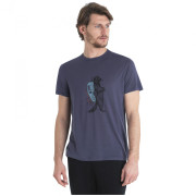 Чоловіча функціональна футболка Icebreaker Men Merino Core SS Tee Waschbar Wandering сірий Graphite