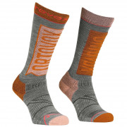 Жіночі шкарпетки Ortovox Free Ride Long Socks W сірий/помаранчевий
