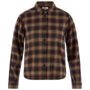 Жіноча сорочка Fjällräven Övik Boxy Flannel Shirt W коричневий Black-Wood Brown