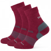 Жіночі шкарпетки Warg Merino Hike W 3-pack бордовий