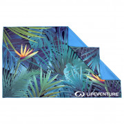 Швидковисихаючий рушник LifeVenture Printed SoftFibre Trek Towel синій/зелений