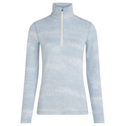 Жіноча функціональна футболка Icebreaker Women M 260 Tech Vertex LS HZ Chillwave синій/білий Snow/Zincblue/J