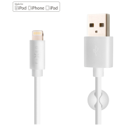 Кабель для зарядки і передачі даних Fixed Datový a nabíjecí kabel FIXED USB/Lightning білий bílá