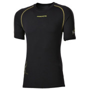 Чоловіча футболка Progress Triko NKR 28CA kr.r. чорний Black/GreenStitching