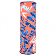 Dětský zateplený šátek Silvini Rozes UA1133 oranžová punch-navy
