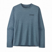 Чоловіча футболка Patagonia M's L/S Cap Cool Daily Graphic Shirt - Lands синій
