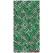 Rychleschnoucí osuška Towee Monstera 80x160 cm bílá/zelená Monstera