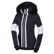 Жіноча гірськолижна куртка Northfinder Zella чорний/білий