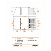 Сімейний намет Vango Savannah 400 Package