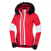 Жіноча гірськолижна куртка Northfinder Zella червоний/білий