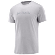 Pánské triko Salomon Agile Graphic Tee M šedá Flint stone