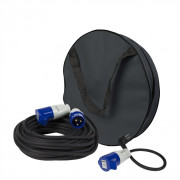 Подовжувач Gimeg Gimeg elektraKaravan prodlužovačka 20m s obalem + adapter 35cm чорний/синій