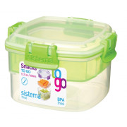Box na potraviny Sistema Snacks TO GO 400ml zelená