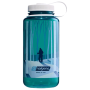 Пляшка Nalgene Wide Mouth Landscape 1000 ml синій/зелений Trout with Landscape Forest