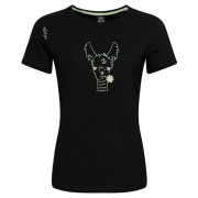Жіноча футболка Chillaz Valencia Happy Alpaca чорний Black