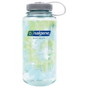 Пляшка Nalgene Wide Mouth Tie-Dye Print 1000 ml блакитний Seafoam w/Platinum Blue Tie Dye