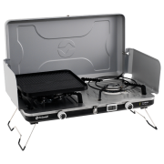 Кемпінговий пальник Outwell Merapi Pro Duo Deluxe срібний Silver Grey