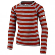 Дитяча футболка Zulu Merino 160 Long червоний/сірий