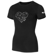 Жіноча футболка Zulu Merino 160 Short Heart чорний black