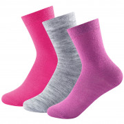 Dětské ponožky Devold Daily Light Kid Sock 3pk růžová Girl mix