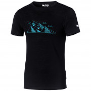 Чоловіча футболка Zulu Merino 160 Short Cabelway Comfy чорний