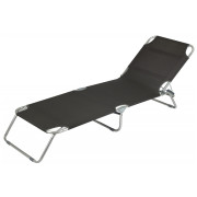 Пляжний лежак Bo-Camp Sun lounger with sunscreen чорний