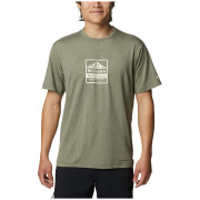 Чоловіча футболка Columbia Tech Trail™ Front Graphic SS Tee zelená/bílá