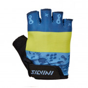 Дитячі велосипедні рукавички Silvini Punta чорний/синій