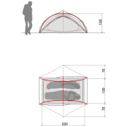 Надлегкий намет для 2 осіб Vaude Ultralight Space 2P