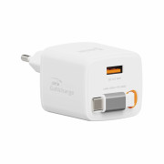 Адаптер Swissten SlideCharge Gan 30W, 1X USB-A 18W білий bílá