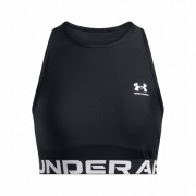 Жіночий топ Under Armour HeatGear Rib Tank чорний/білий Black
