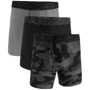 Чоловічі боксери Under Armour Perf Tech Nov 6in чорний Black Neo Camo / Black / Castlerock Heather