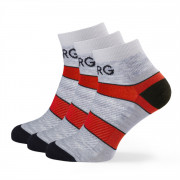 Жіночі шкарпетки Warg Trail Low Wool 3-pack сірий/червоний