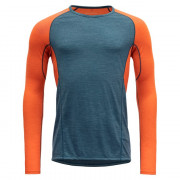 Чоловіча функціональна футболка Devold Running Man Shirt синій/помаранчевий