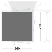 Захисна підстилка для намету Outwell Footprint Talladega Air