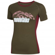 Жіноча футболка Zulu Merino Mountains 160 Short Block зелений
