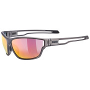 Сонцезахисні окуляри Uvex Sportstyle 806 сірий/червоний Smoke Matt/Mir.Red
