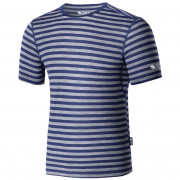 Чоловіча футболка Zulu Merino 160 Short Stripes синій/сірий