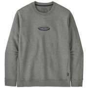 Чоловіча толстовка Patagonia Men's '95 Oval Logo Uprisal Crew Sweatshirt сірий Gravel Heather