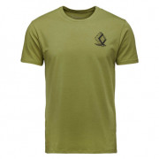 Чоловіча футболка Black Diamond M Boulder Ss Tee зелений