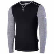Чоловіча футболка Zulu Merino 160 Long чорний/сірий