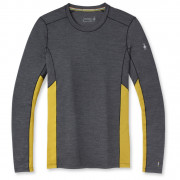 Чоловіча функціональна футболка Smartwool Merino Sport 150 Long Sleeve Crew сірий/жовтий