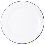 Тарілка Bo-Camp Dinner plate enamel білий/синій Blue