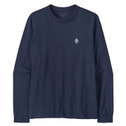 Чоловіча футболка Patagonia M's L/S MW Hut Tripper Skyline T-Shirt синій New Navy