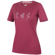 Жіноча футболка MOOA Merino Lyolite Bloom 150 Short рожевий dark pink
