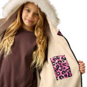 Дитяче водонепроникне пальто Regatta Junior Waterproof Changing Robe Pro Pink