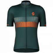 Чоловіча велофутболка Scott RC Team 10 SS зелений/помаранчевий