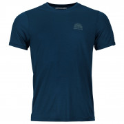 Чоловіча футболка Ortovox 120 Cool Tec Mtn Stripe Ts M темно-синій
