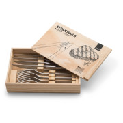 Набір столових приборів Höfats Steaktools срібний silver