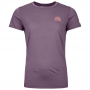 Жіноча футболка Ortovox 120 Cool Tec Mtn Stripe Ts W фіолетовий